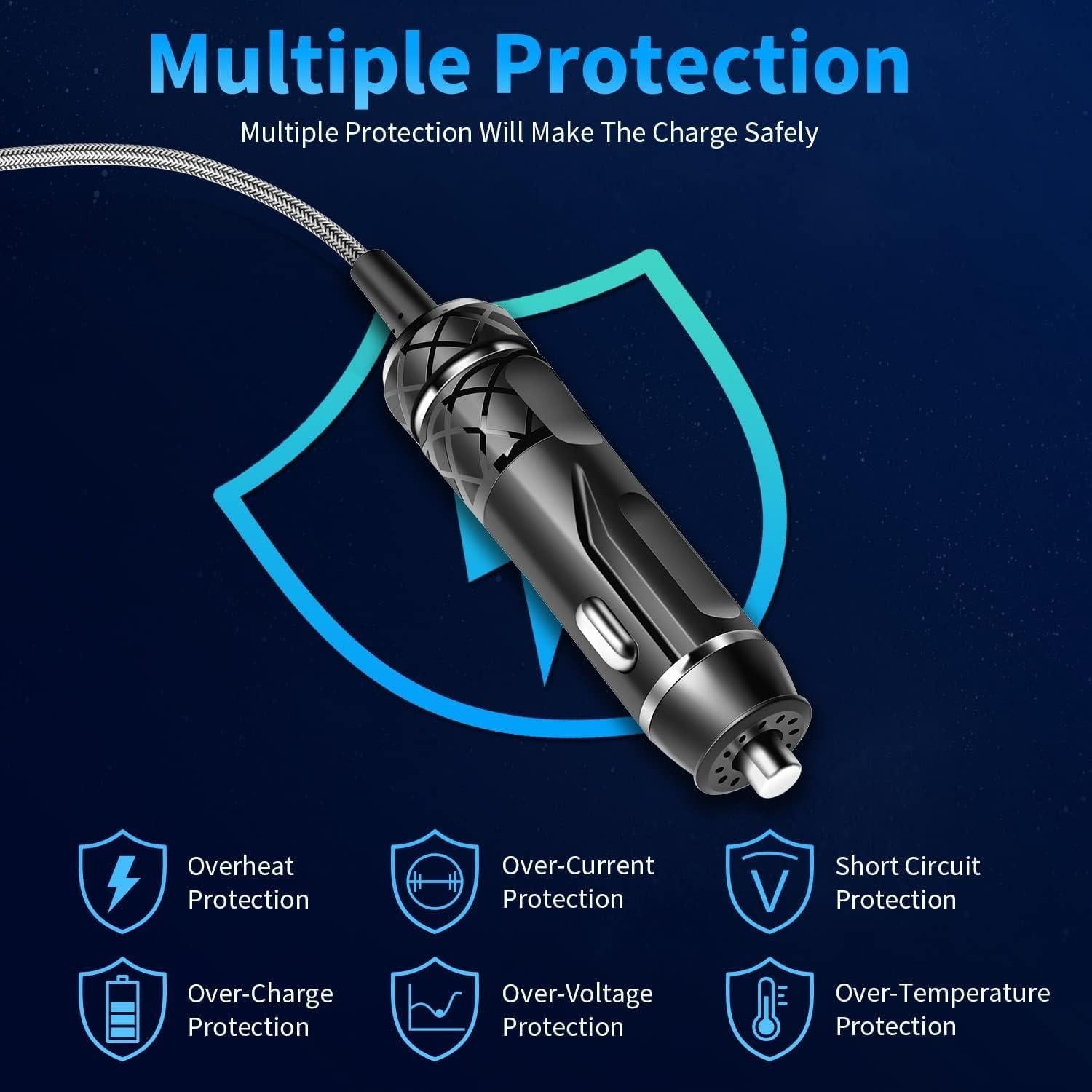 Cable de Alimentación 12V/24V CASIMY 2M para Refrigerador