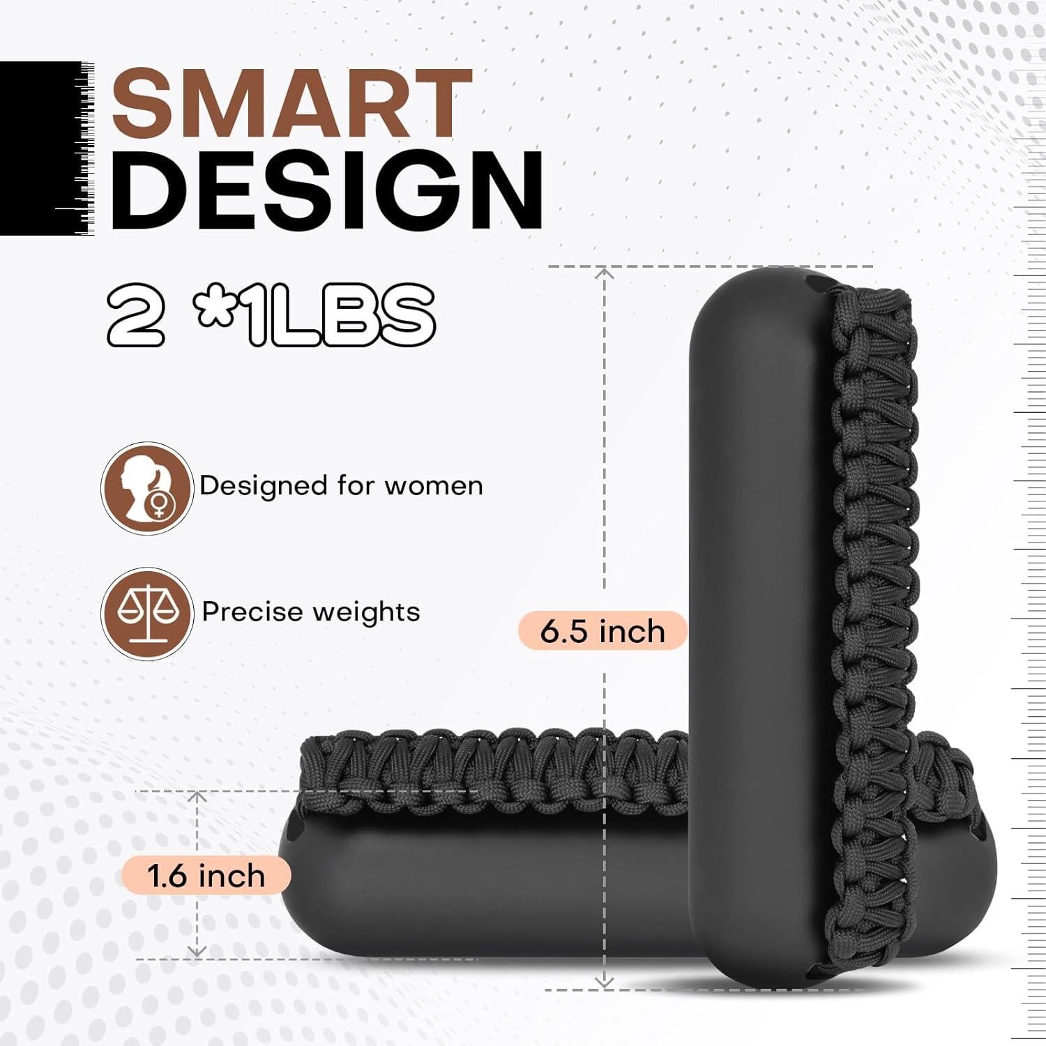 Conjunto de Pesas de Mano Hikeen 0.45kg x 2 para Ejercicio