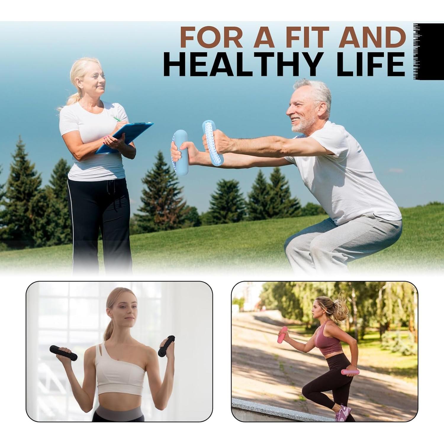 Conjunto de Pesas de Mano Hikeen 0.45kg x 2 para Ejercicio