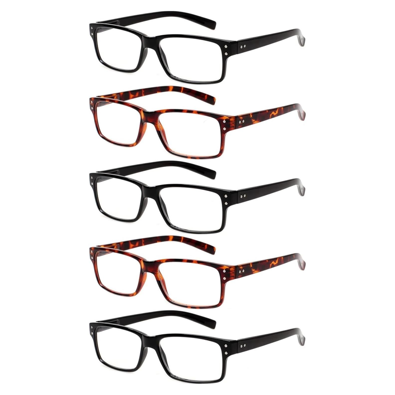 Gafas de Lectura NORPERWIS 5 Pares 4.00 Dióptrias Unisex