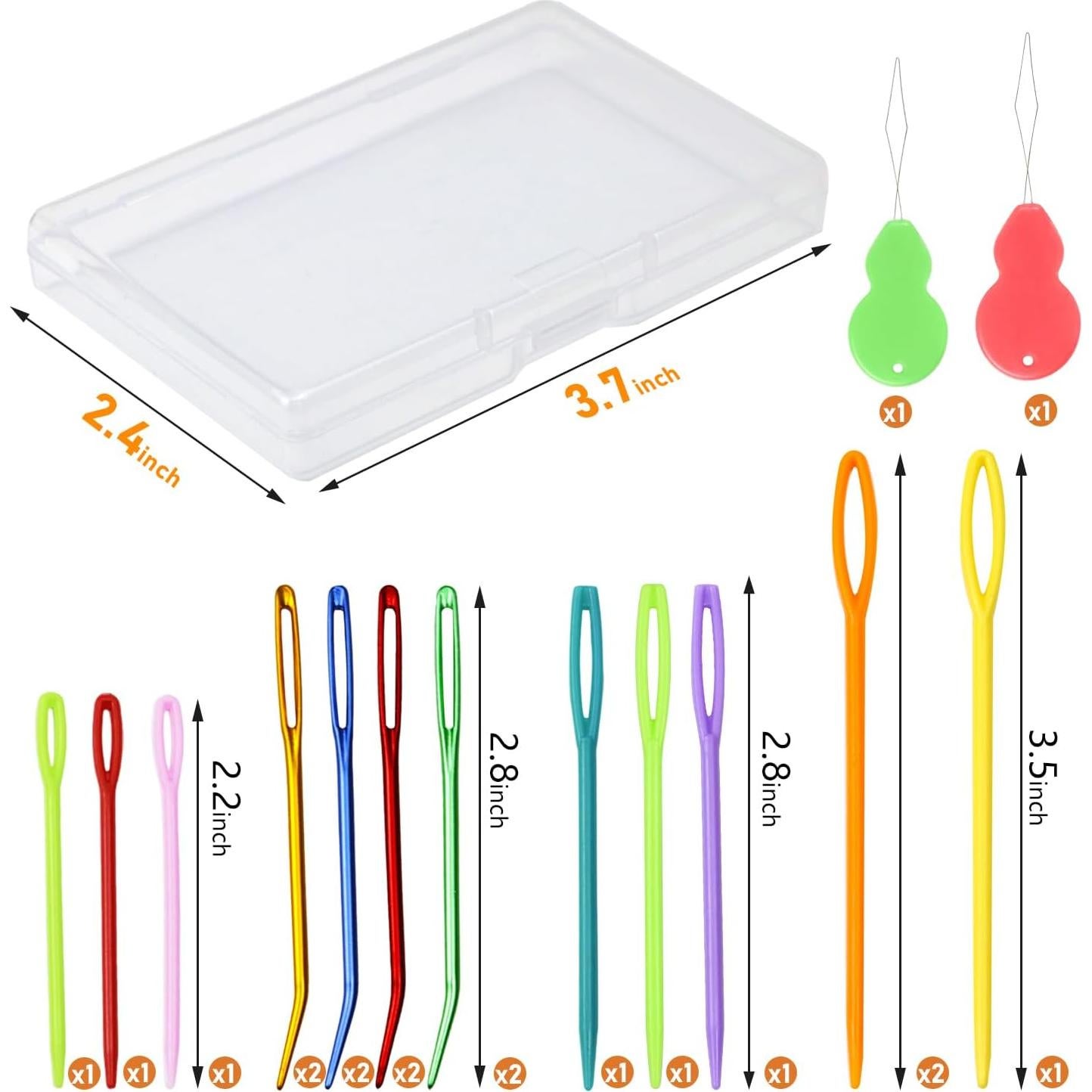 Juego de Agujas de Hilo FIVEZERO 19 Pcs - Agujas de Tapicería