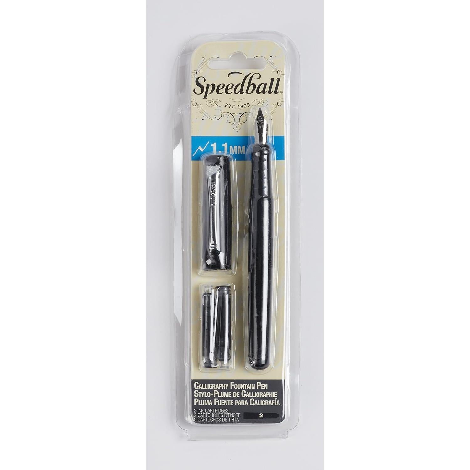 Pluma Estilográfica de Caligrafía Speedball 1.1mm con Tinta