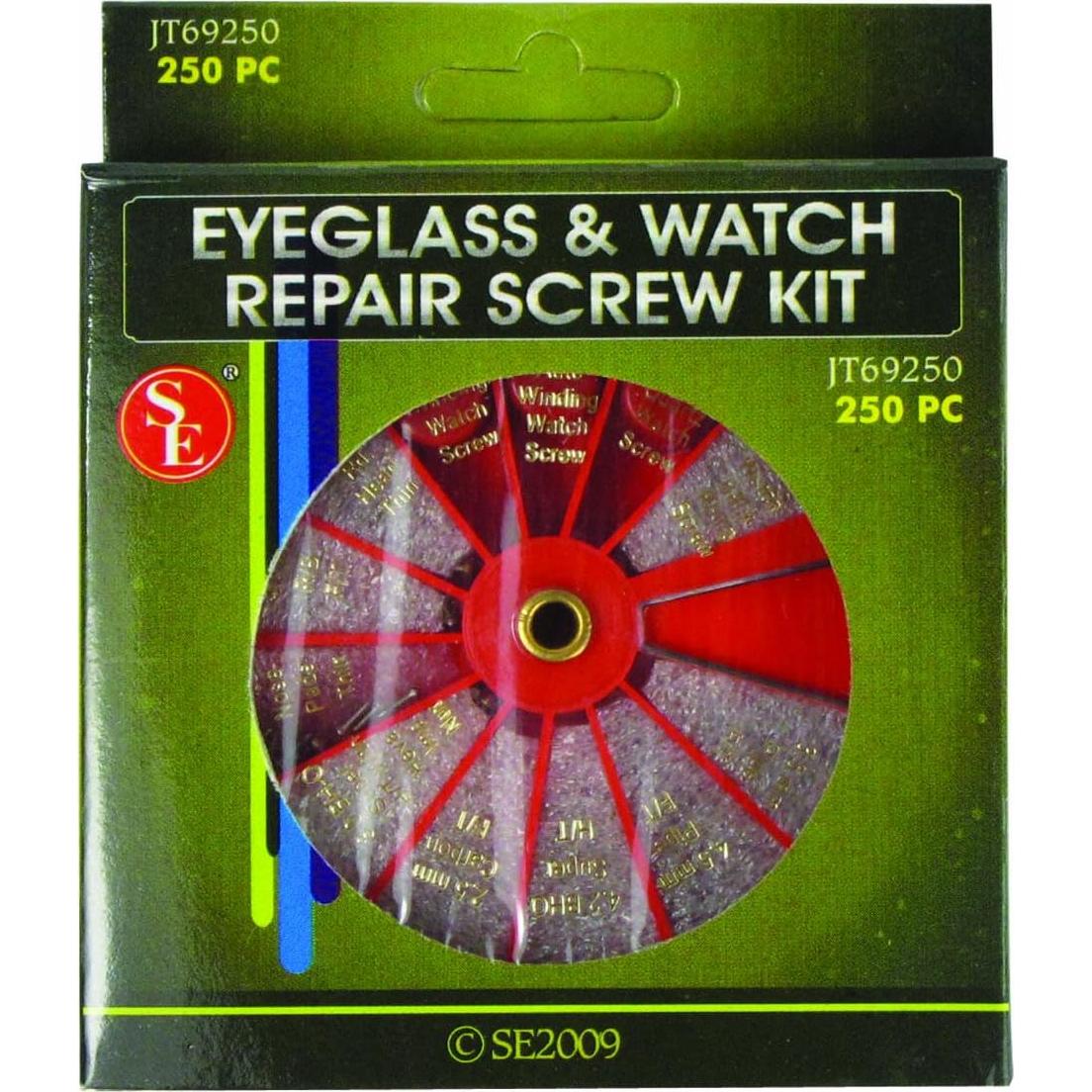 Juego de Tornillos de Reparación SE JT69250 - 250 Piezas con Organizador
