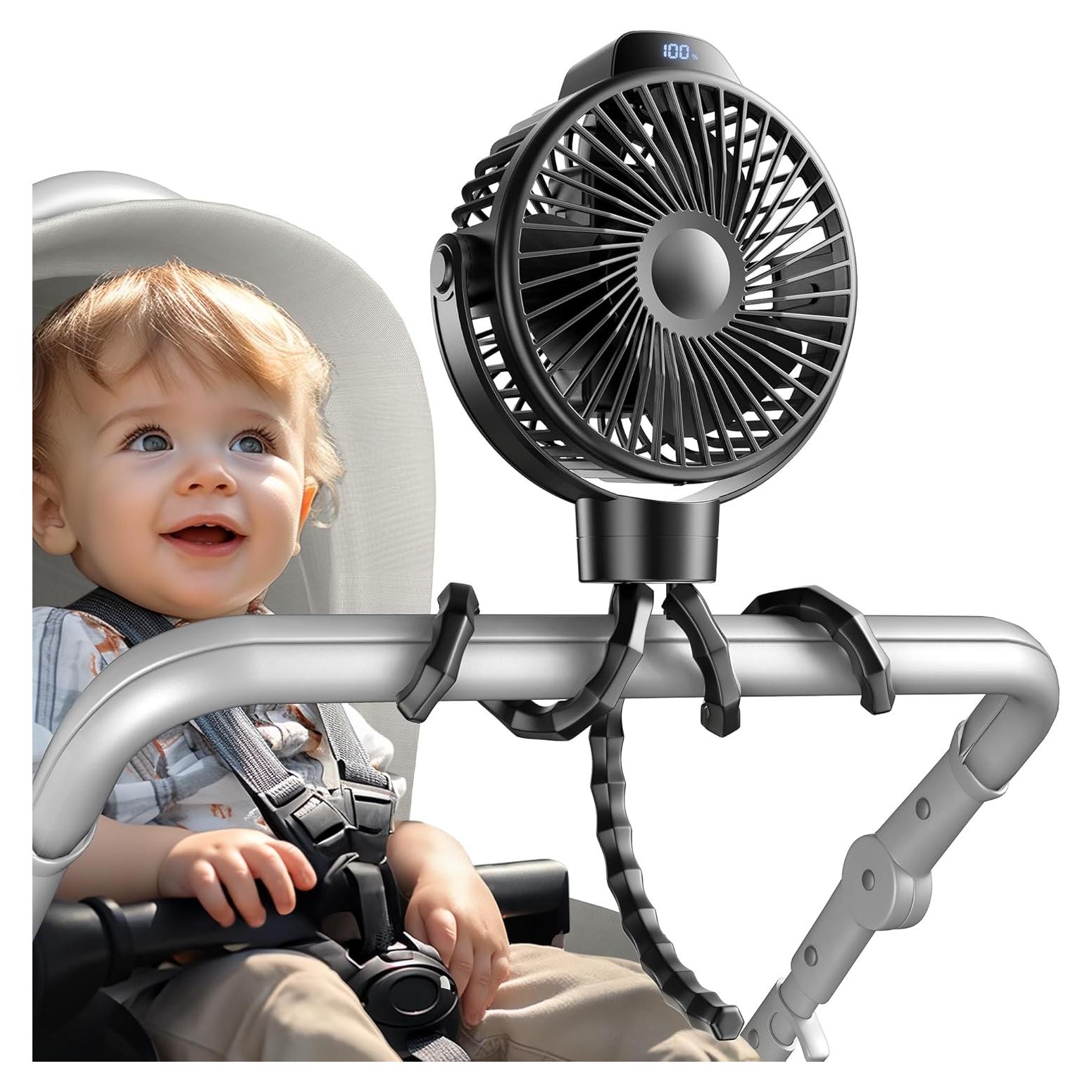 Ventilador Portátil Koonie F9201 3 Velocidades 360° Silencioso
