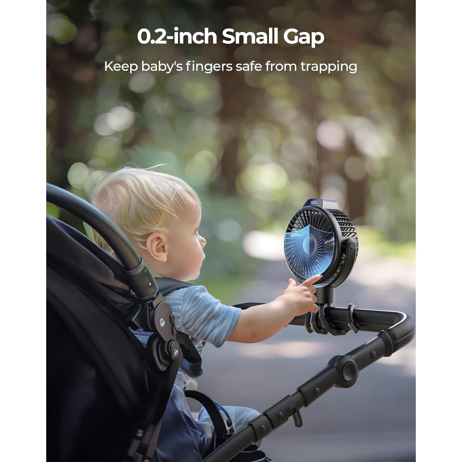 Ventilador Portátil Koonie F9201 3 Velocidades 360° Silencioso