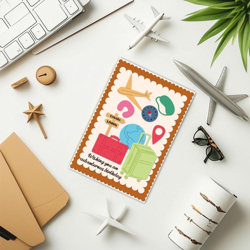 Troqueles de Metal UNICRAFTALE 18Pcs Viaje por el Mundo