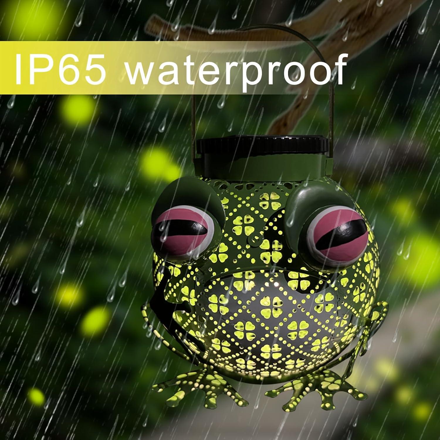 2 Linternas Solares Exteriores Rana LED Impermeables 31.5cm