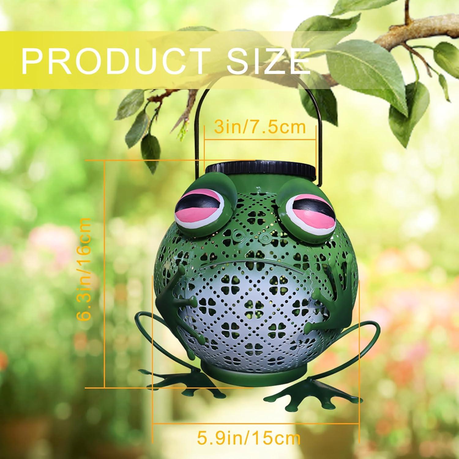 2 Linternas Solares Exteriores Rana LED Impermeables 31.5cm