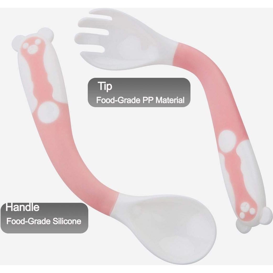 Cucharas Flexibles PandaEar para Bebés - 3 Juegos Libres de BPA