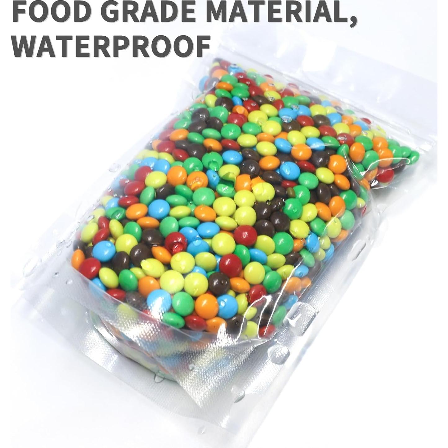 100 Bolsas Reutilizables Transparentes de Pie 10x15 cm Mstar Packing