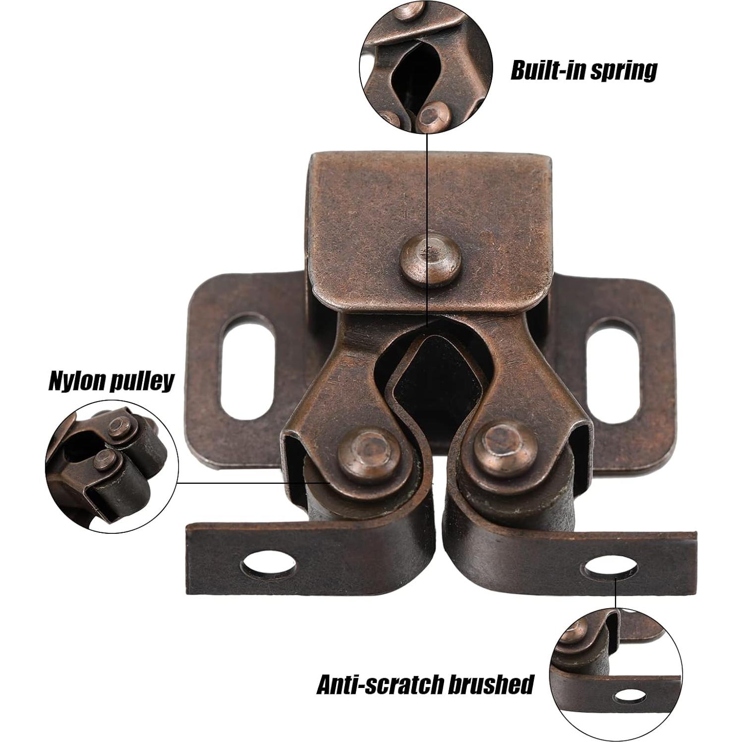 Pestillos de Gabinete Bonuci 20 Pcs Cobre Antiguo 37mm