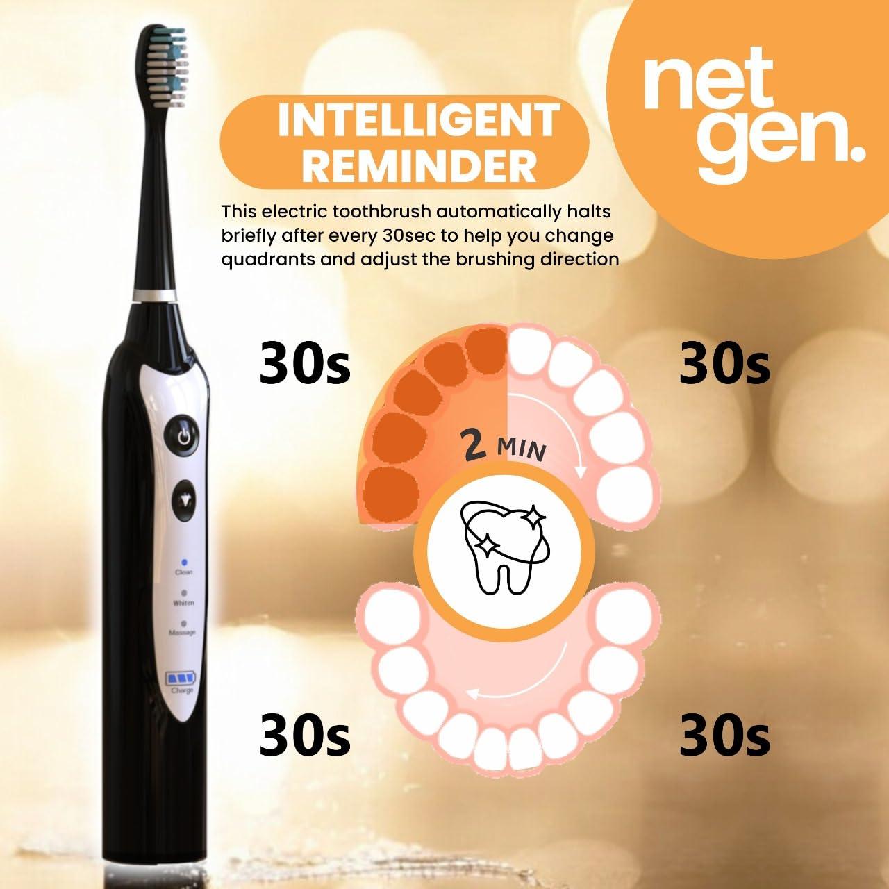 Cepillo de Dientes Eléctrico Sonic LE con 5 Cabezas y 3 Modos