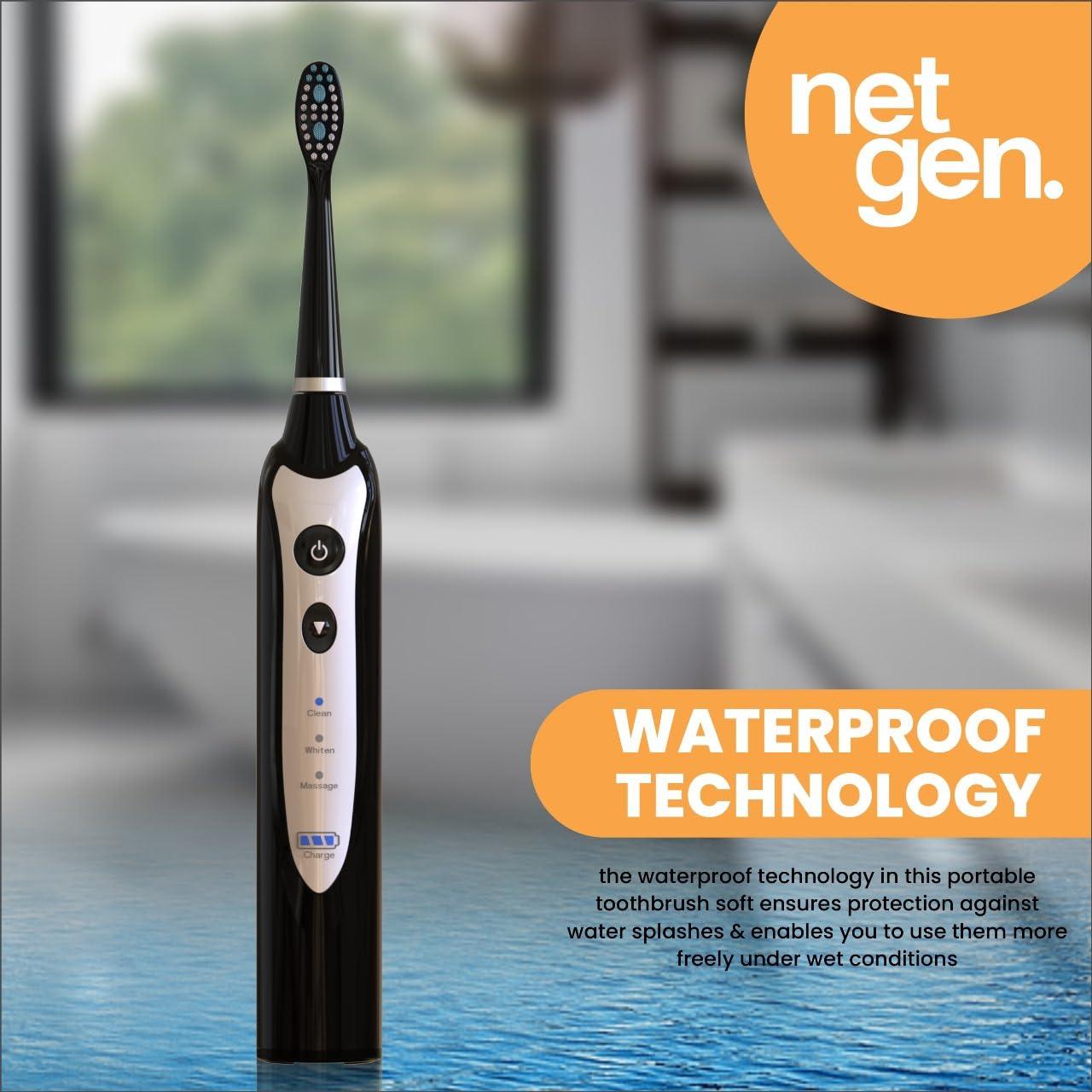 Cepillo de Dientes Eléctrico Sonic LE con 5 Cabezas y 3 Modos