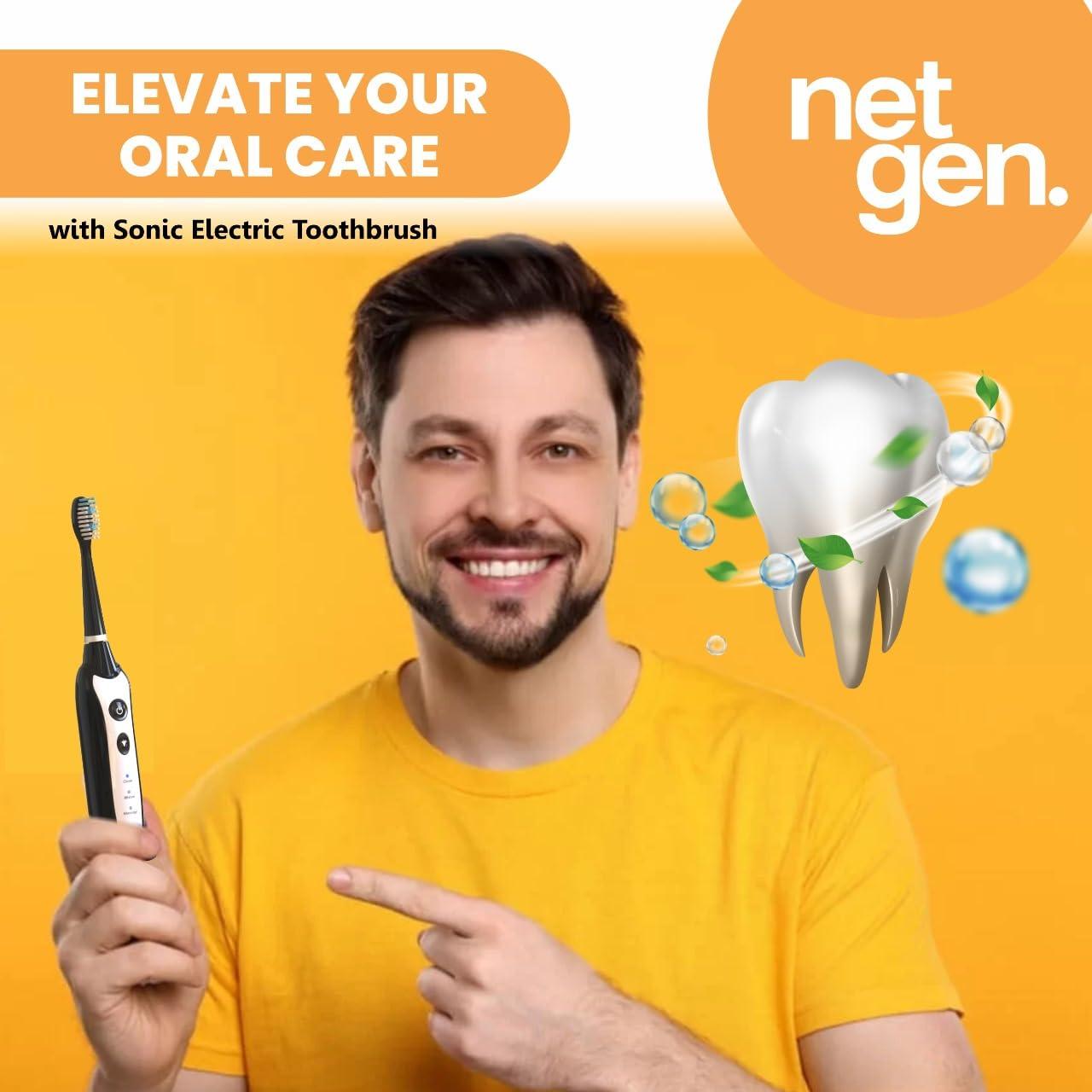 Cepillo de Dientes Eléctrico Sonic LE con 5 Cabezas y 3 Modos