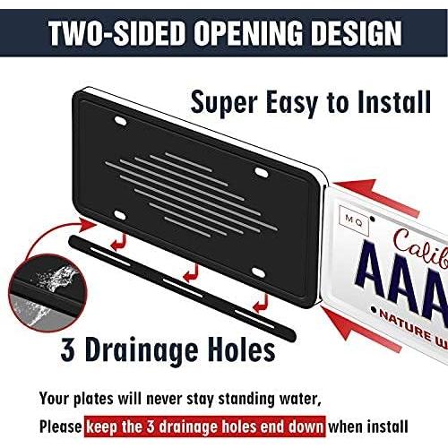 Soporte de Placa de Licencia Intermerge de Silicona Universal