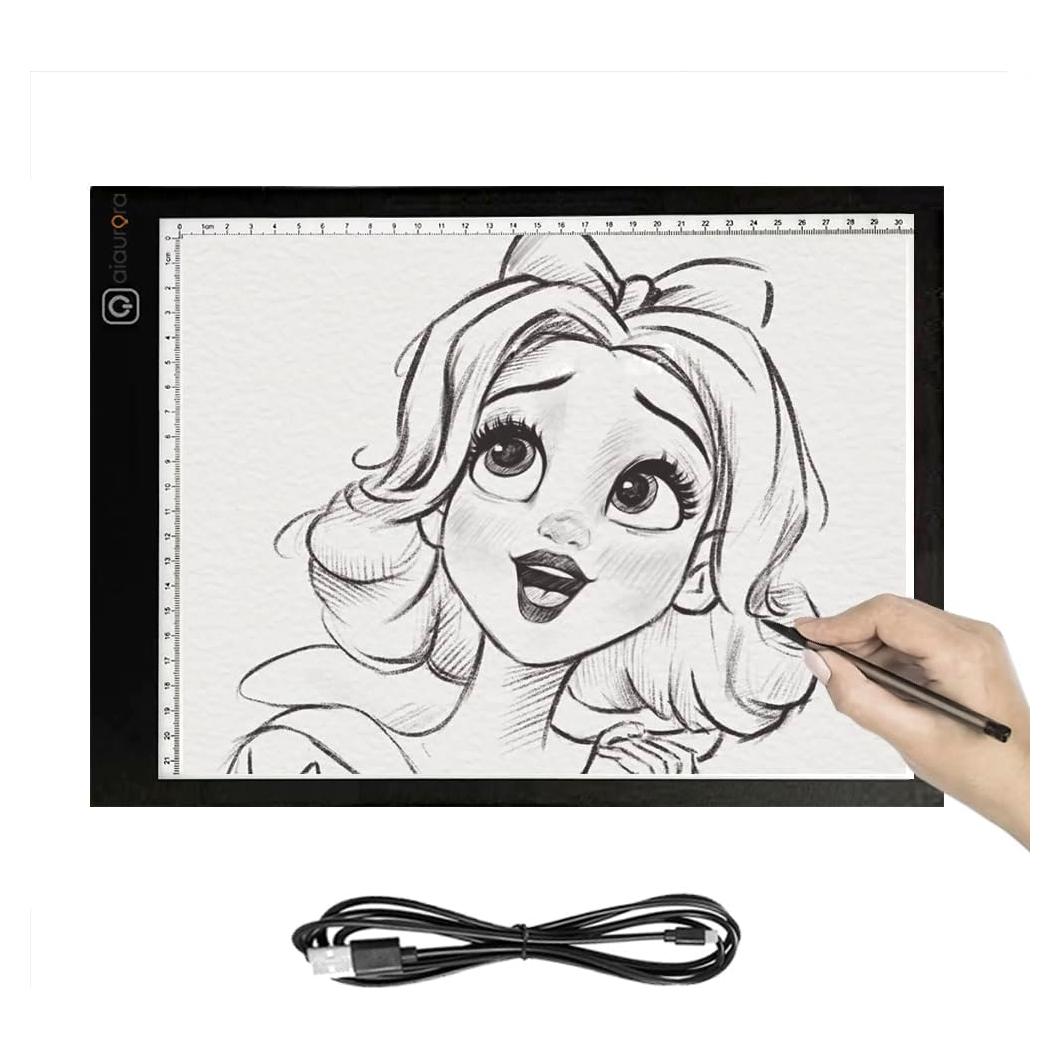 Tablero de Luz LED AIAURORA A3 Ultra Delgado USB 40x32 cm