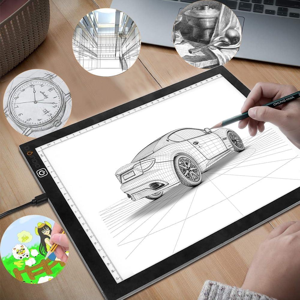 Tablero de Luz LED AIAURORA A3 Ultra Delgado USB 40x32 cm