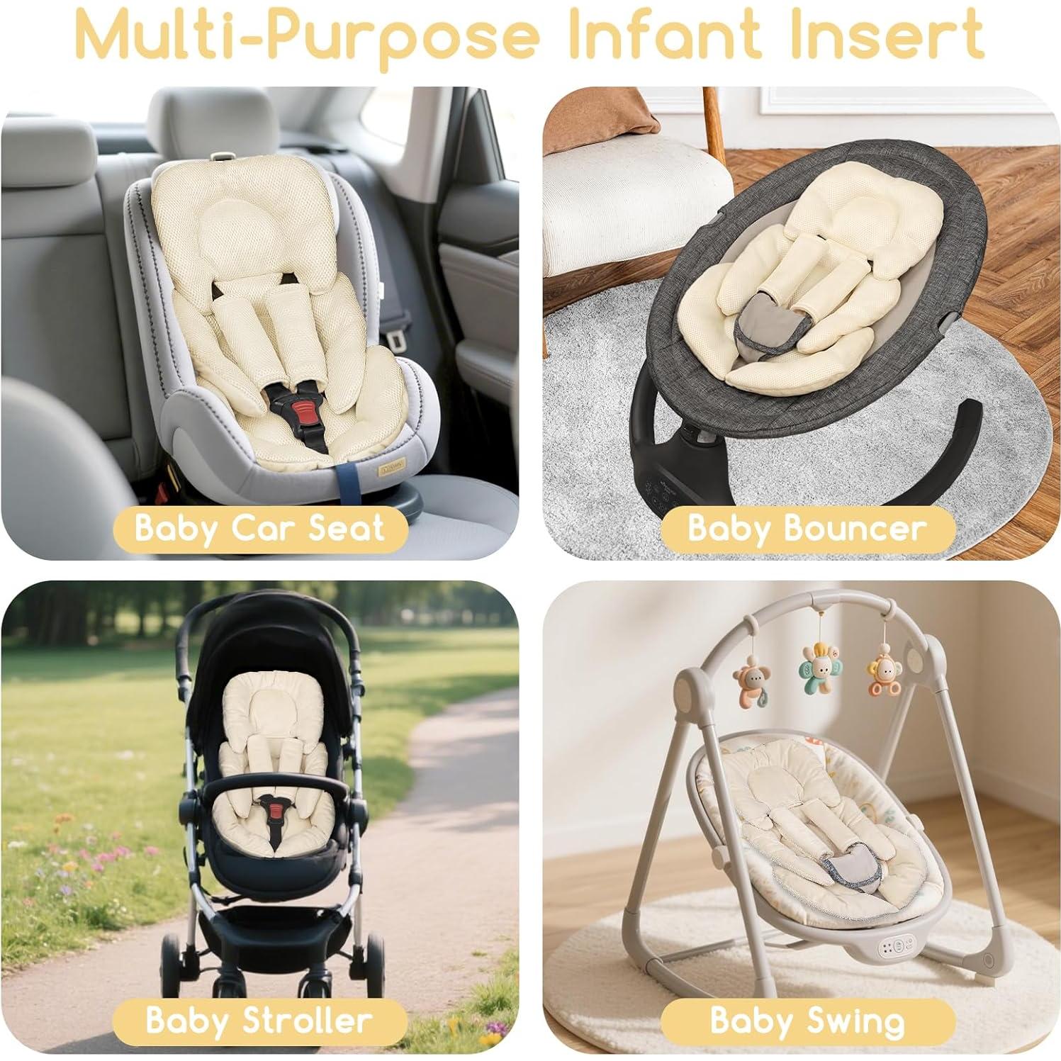 Inserto para Asiento de Auto Bebé WINGHENLEE LW0028 Beige