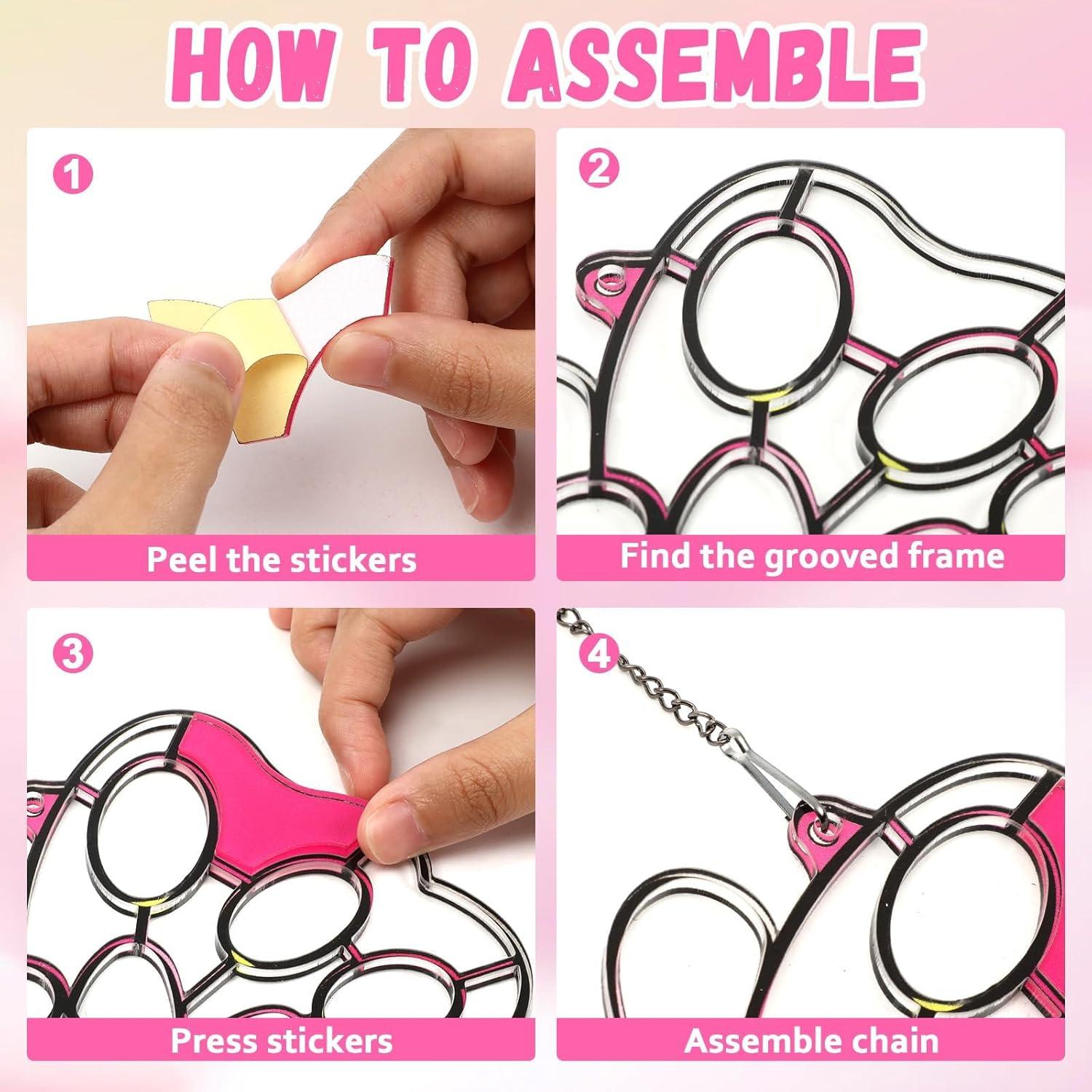 Kit de Manualidades de Vidrio de Colores Qyeahkj Mariposa