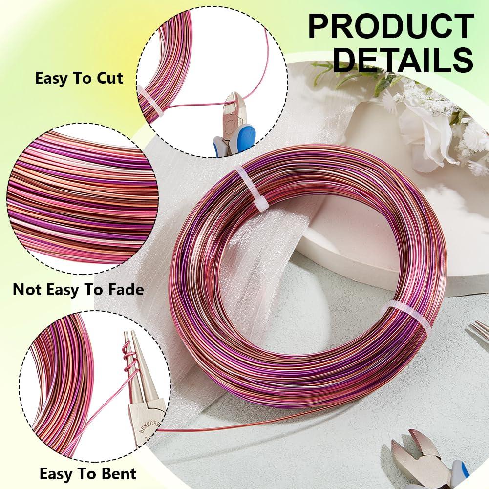 Alambre de Joyería BENECREAT 18 Calibres 93.6 m Multicolor