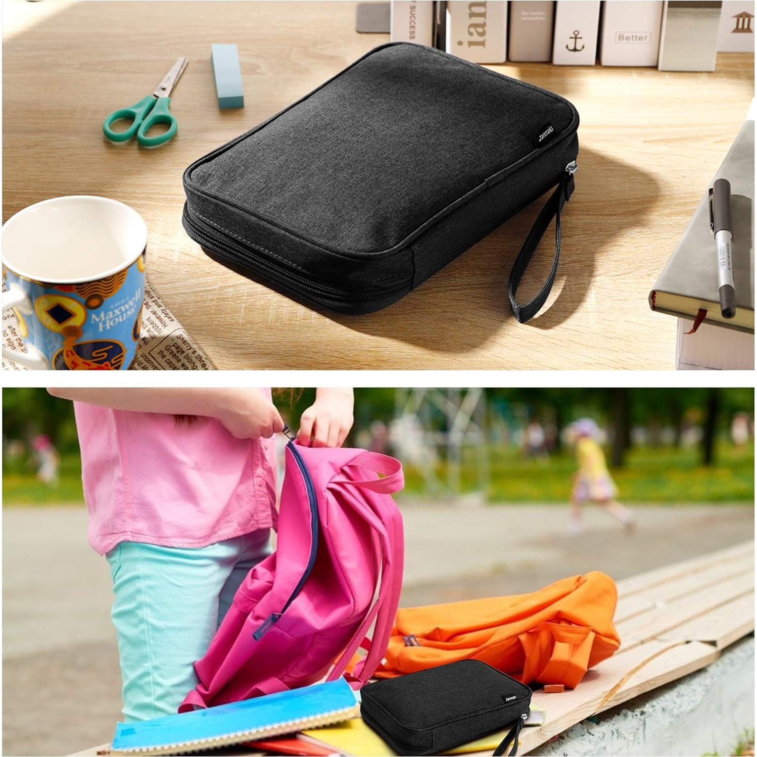 Bolsa de Almacenamiento Zannaki para Lápices y Marcadores - Negro