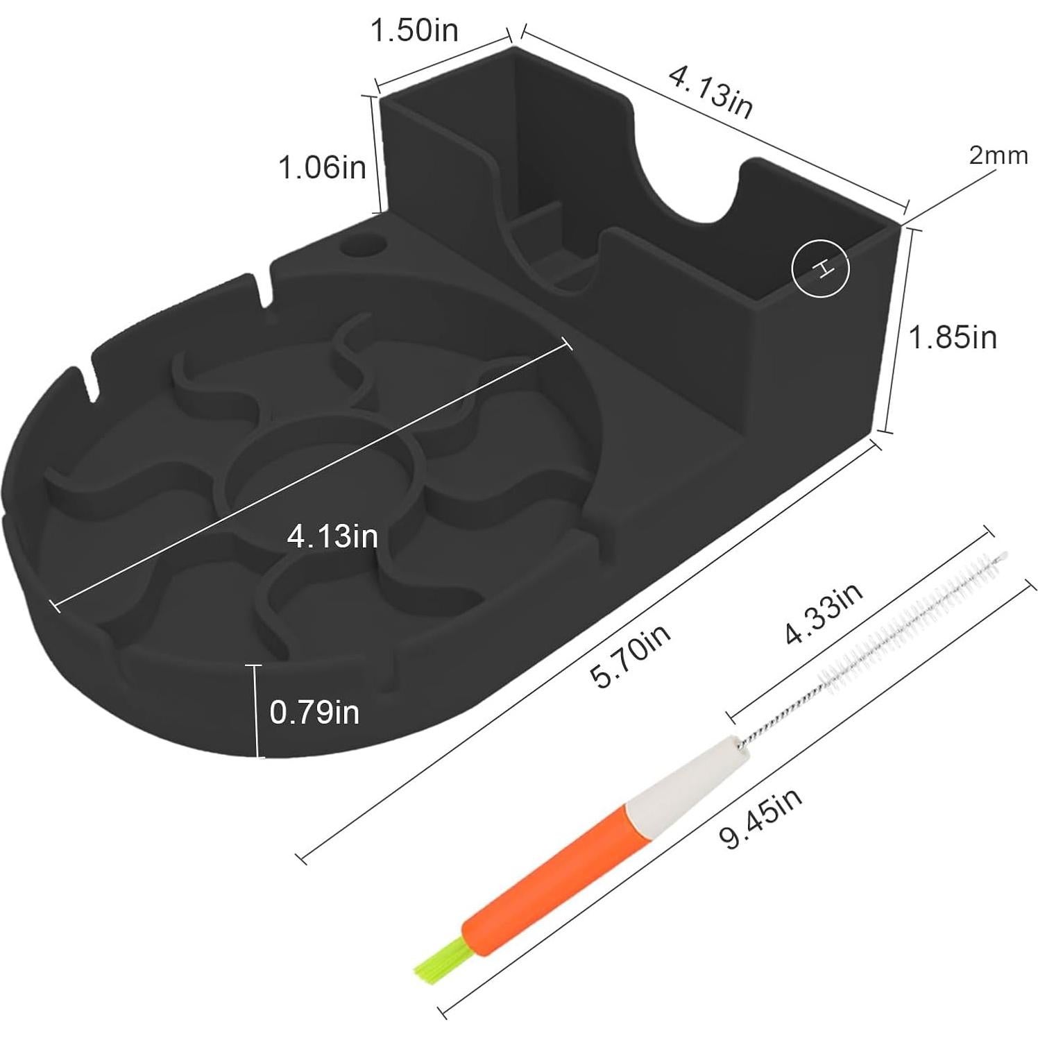 Soporte de Secado de Botellas y Vasos SISAYWEY Silicona Negro