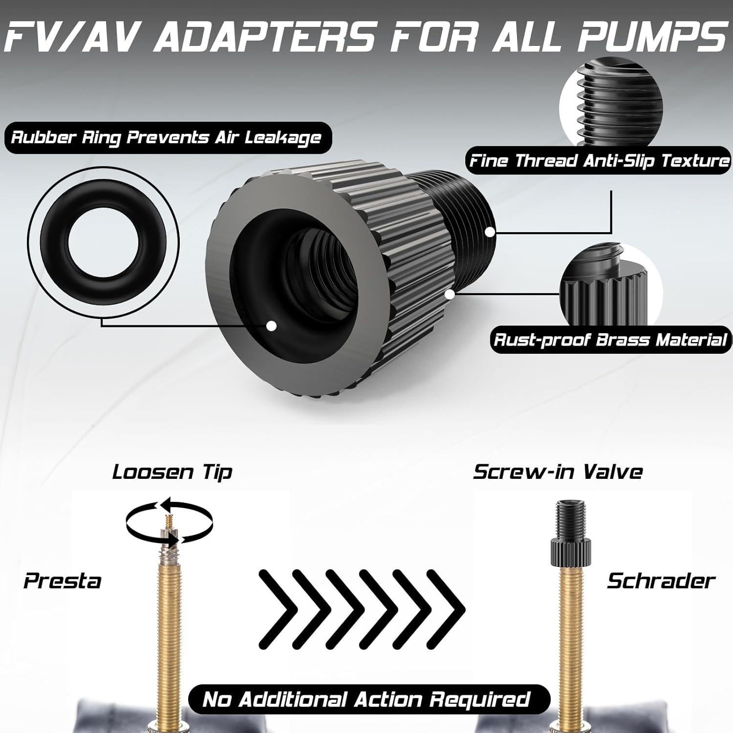 Conjunto de Tapas de Válvula BUCKLOS para Bicicletas - 10 Piezas