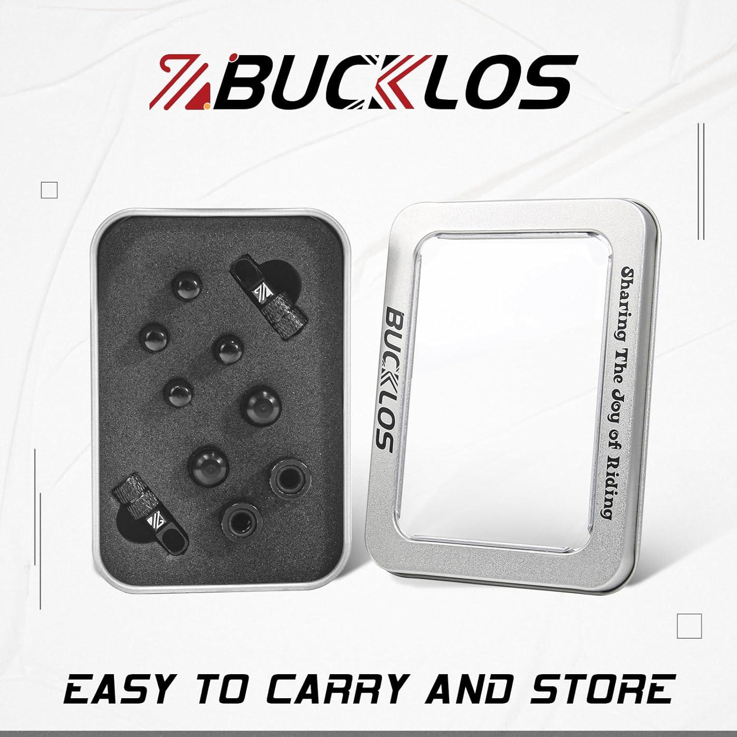 Conjunto de Tapas de Válvula BUCKLOS para Bicicletas - 10 Piezas