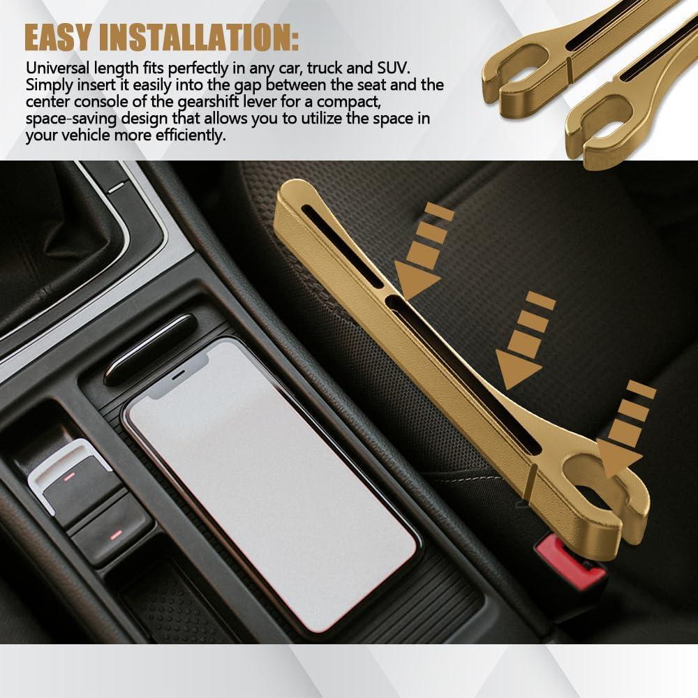 Organizador Relleno Espacio Asientos Coche PACLVIO 2PCS Negro