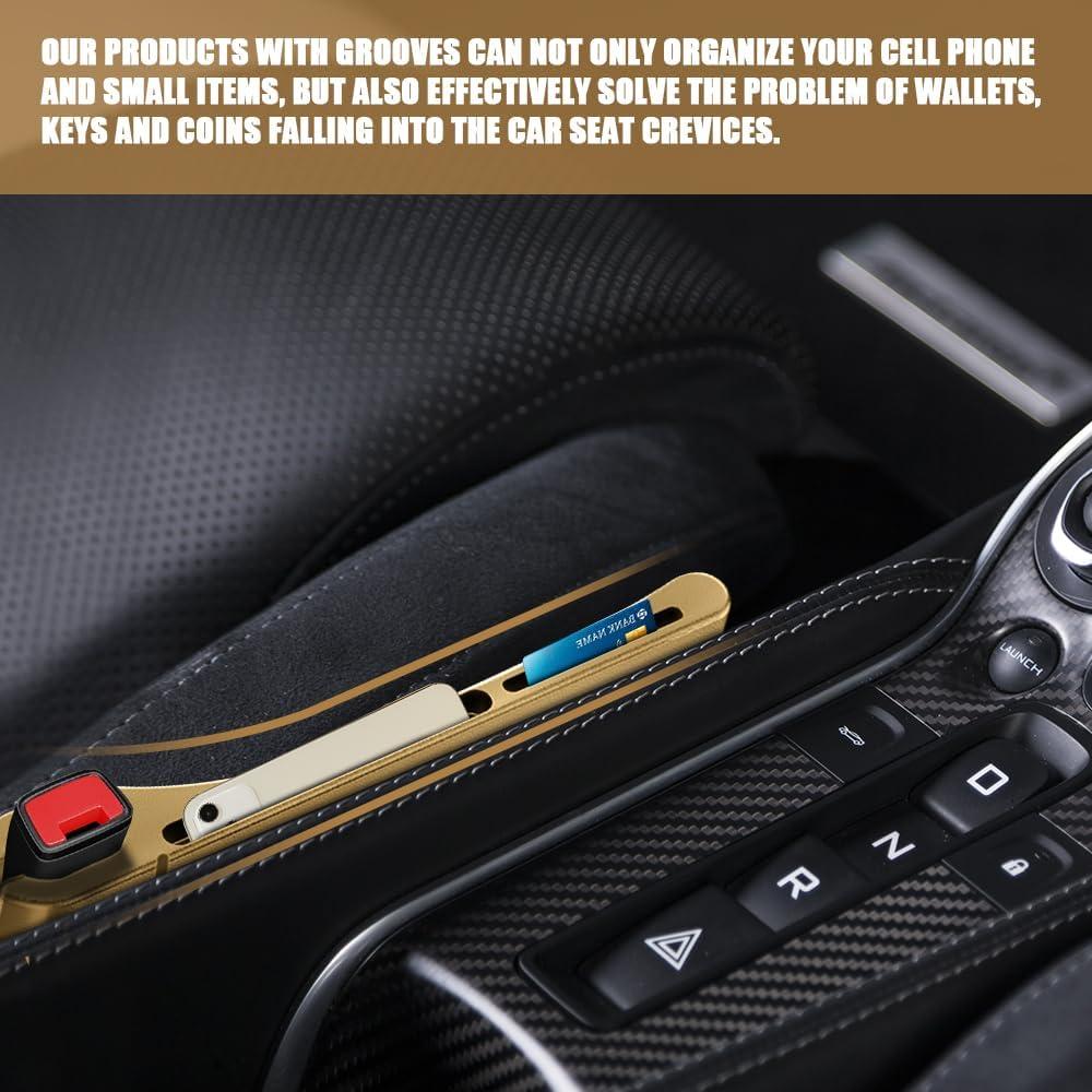 Organizador Relleno Espacio Asientos Coche PACLVIO 2PCS Negro