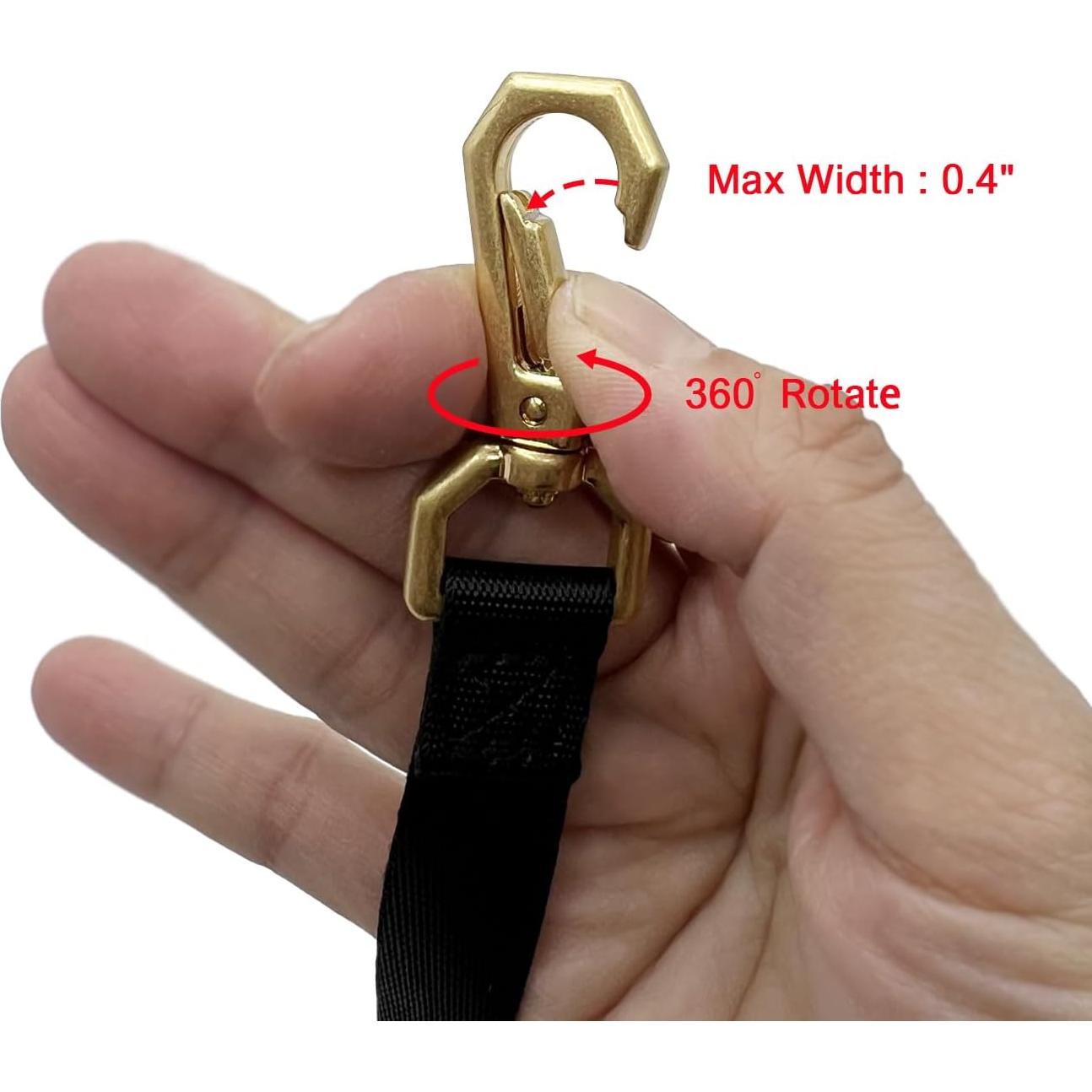 Clip de Respaldo Doble Extremo Della Stella para Arnés de Perro