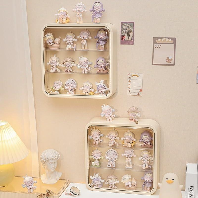 Caja de Exhibición Transparente CESTATIVO 30x30 cm Crema