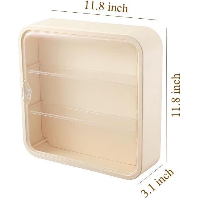 Caja de Exhibición Transparente CESTATIVO 30x30 cm Crema