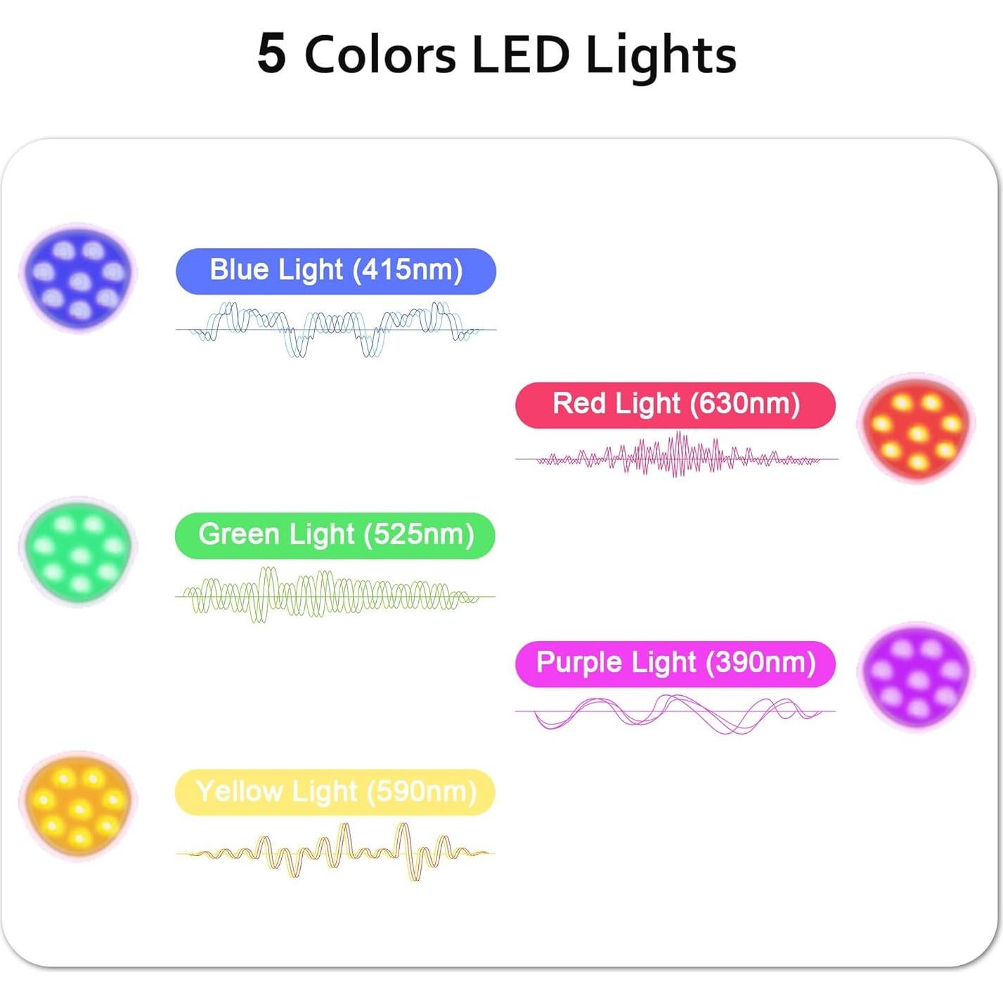 Masajeador Facial Multifuncional Keylitos 5 en 1 Rosa