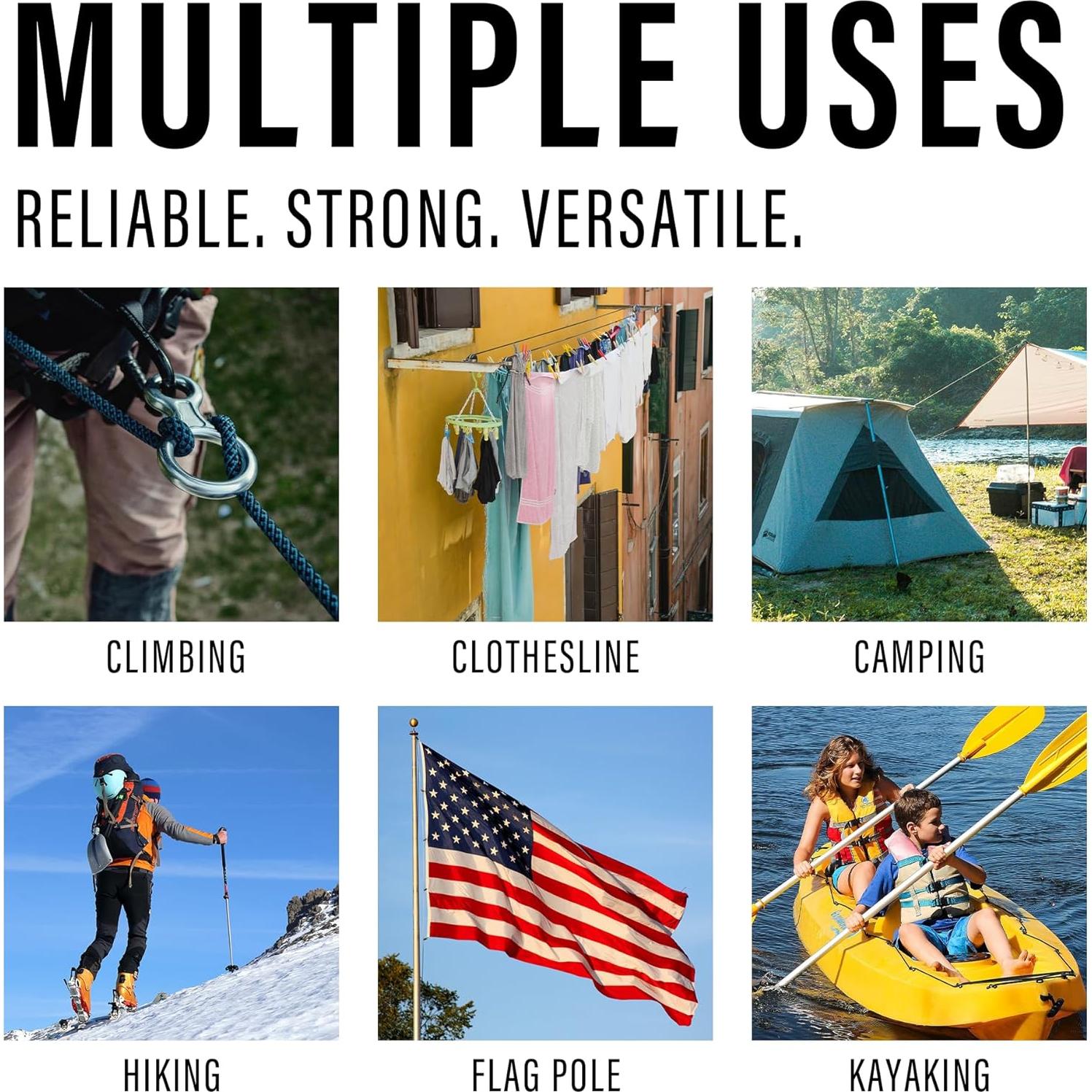 Cuerda Trenzada de Polipropileno GIAHAND 1.27 cm 30.48 m Negra