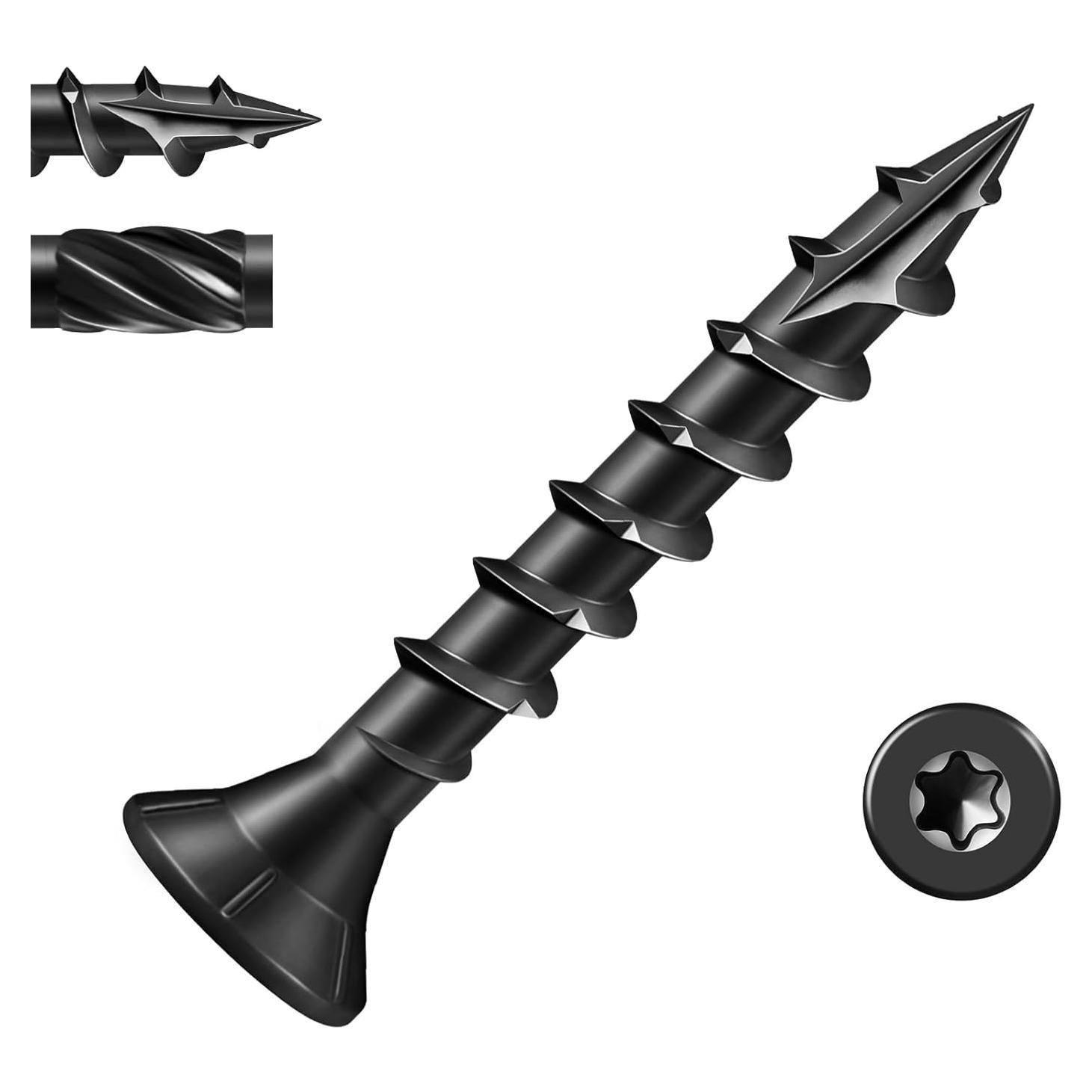 Tornillos para Deck BNUOK #8 x 2.54cm 199Pcs Resistente a la Oxidación