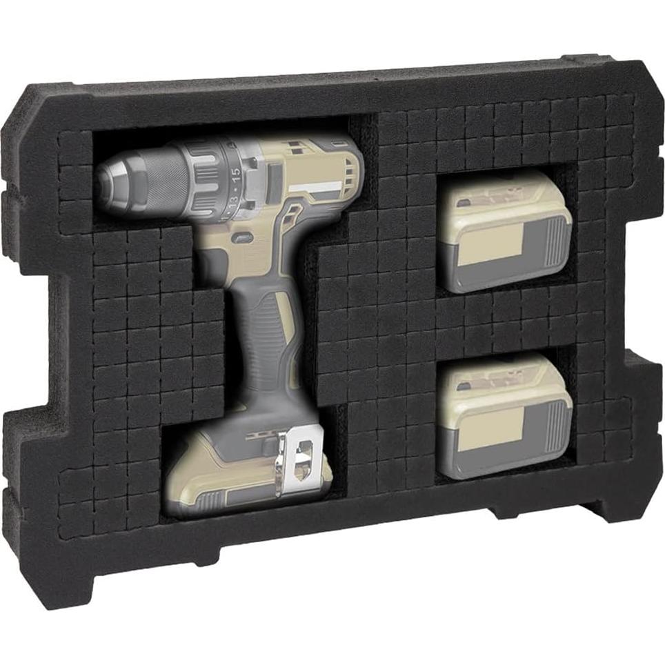 Inserto de Espuma POWERTEC 71585 para Sistema TSTAK 42.54x30.8cm