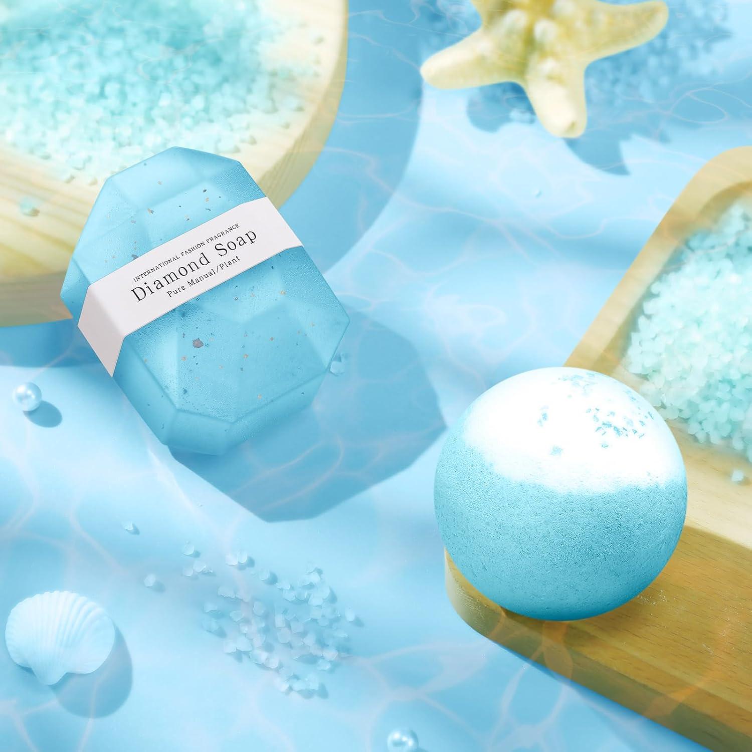 Canasta de Spa Relax Kalokey para Mujeres - Regalo Azul