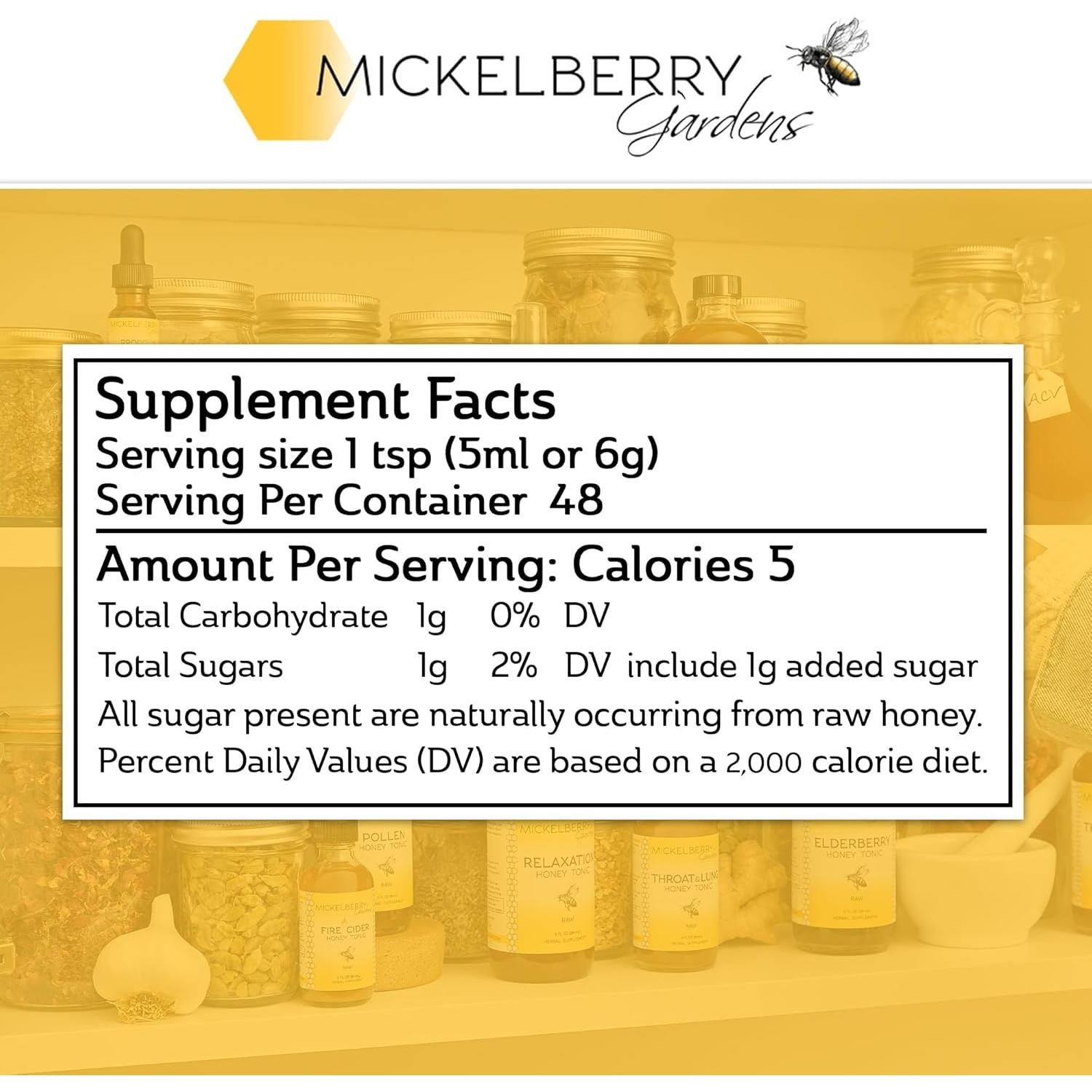 Tónico de Miel Fire Cider Mickelberry Gardens 59 ml Orgánico