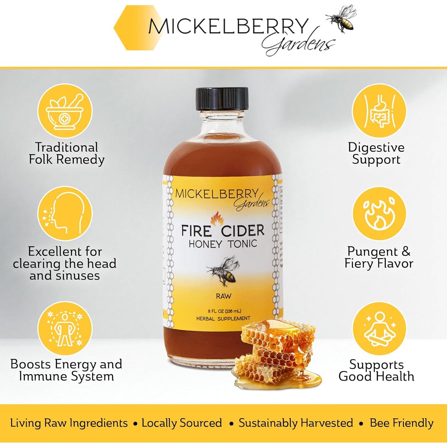 Tónico de Miel Fire Cider Mickelberry Gardens 59 ml Orgánico