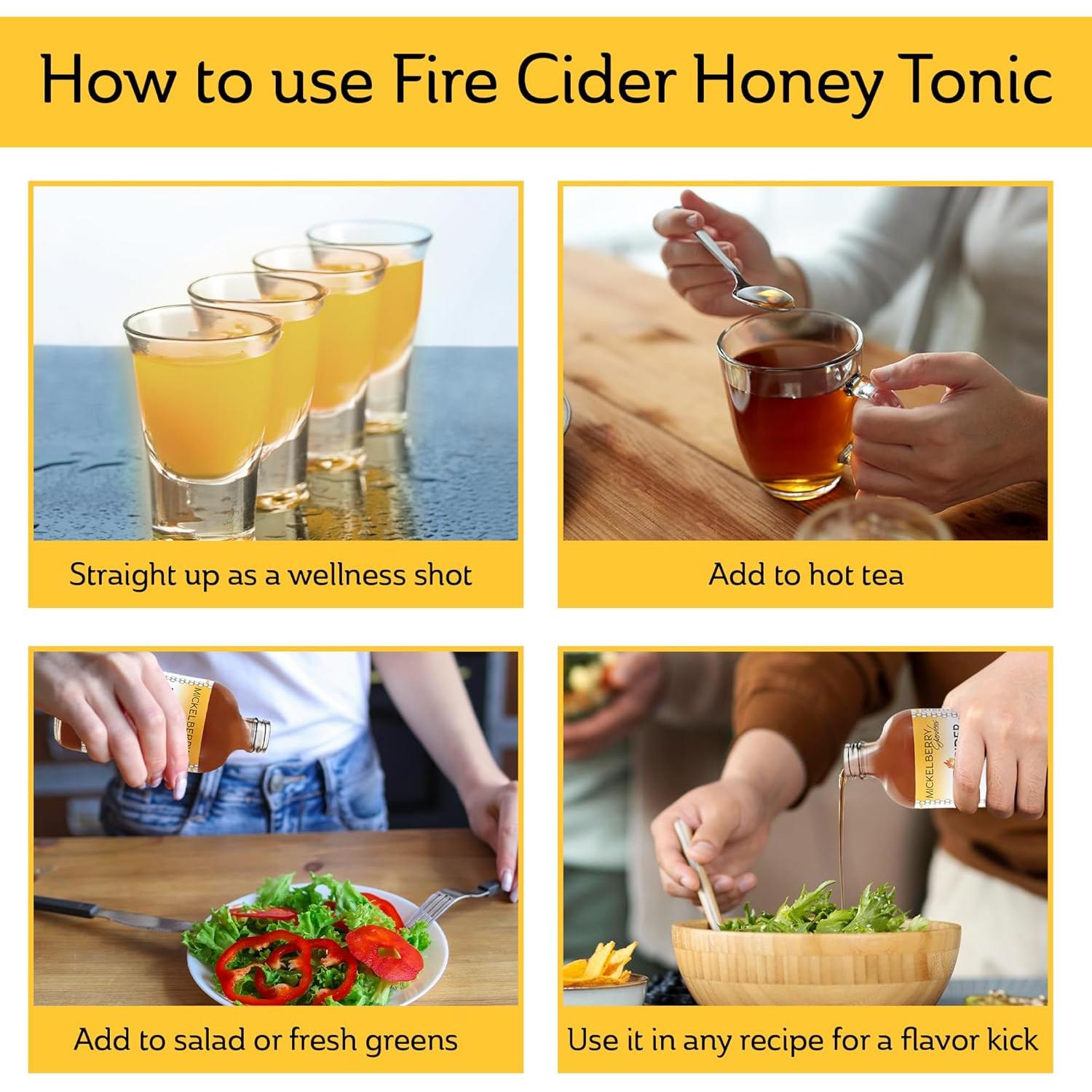 Tónico de Miel Fire Cider Mickelberry Gardens 59 ml Orgánico