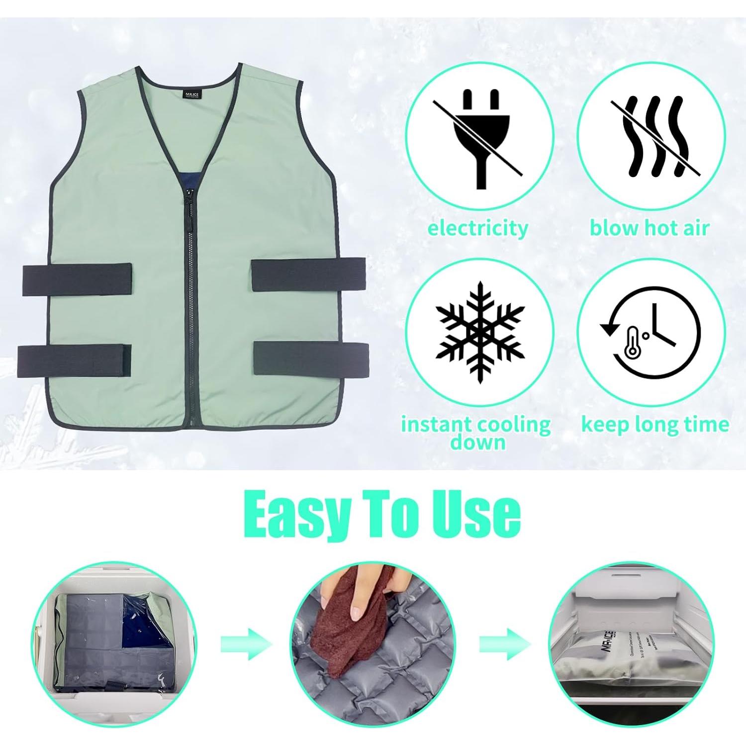 Chaleco Refrigerante MR.ICE Unisex Ajustable 84 Celdas