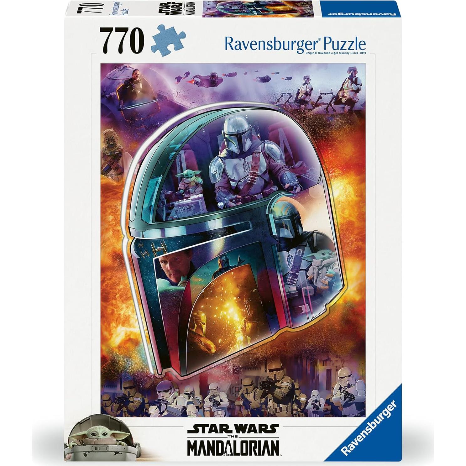 Rompecabezas casco Mandalorian Ravensburger 773 piezas 80x60cm
