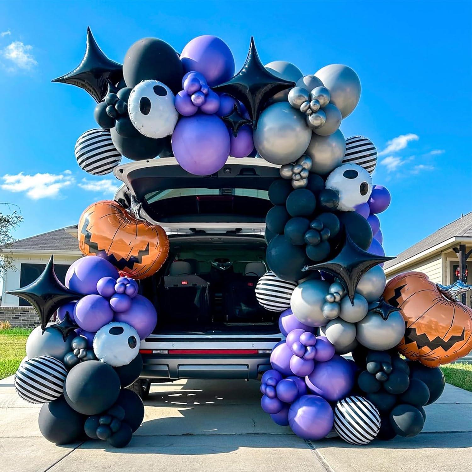 Globos Estrella Negros 12 Piezas 66 cm y 25 cm Adorely