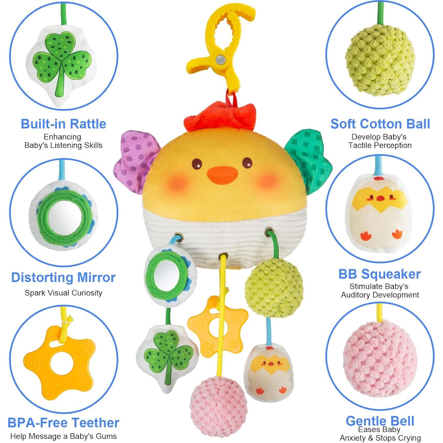 Juguete de Silla de Auto Lynncare para Bebés 0-3 Años