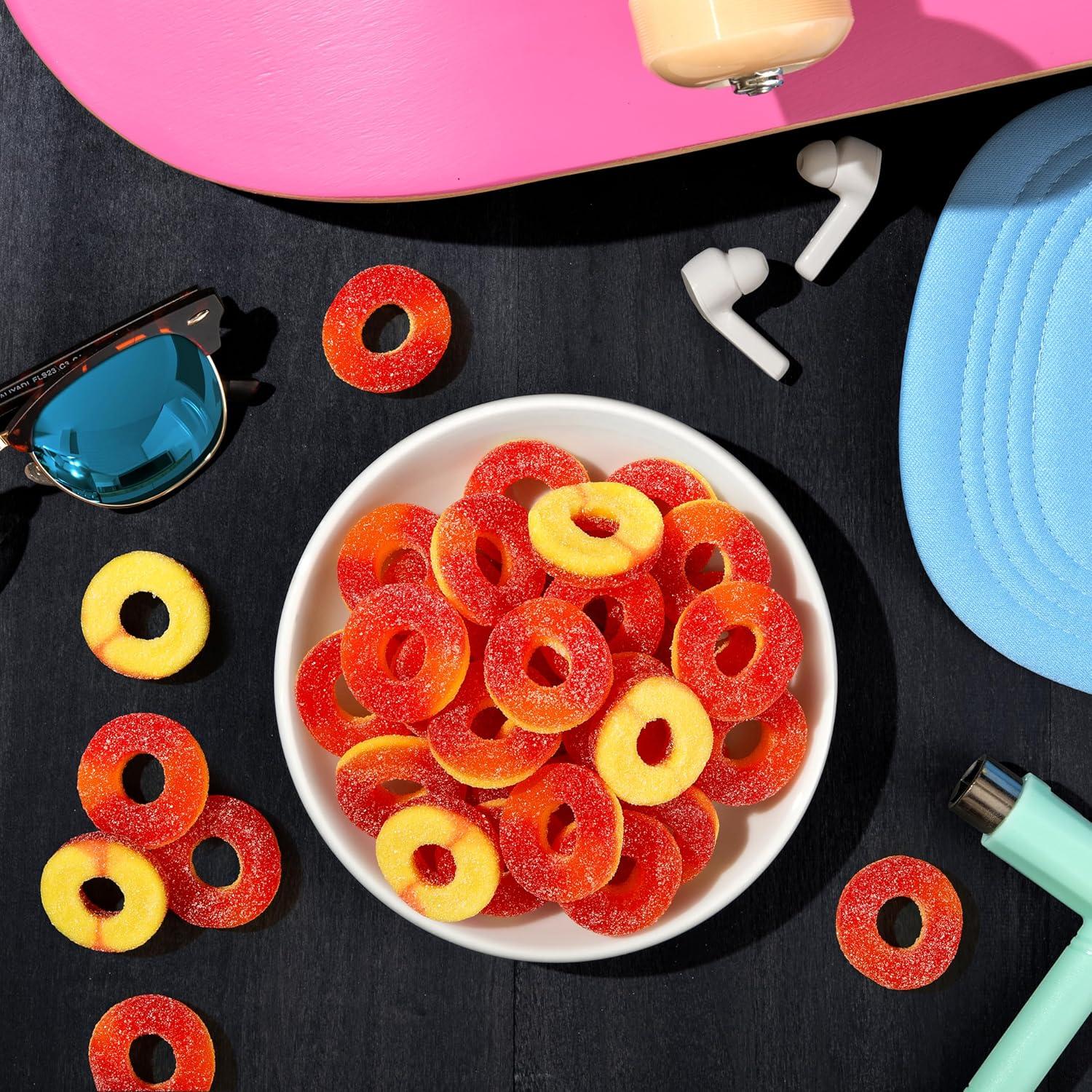 Anillos de gomita ácida Trolli Peachie O's 180g x8