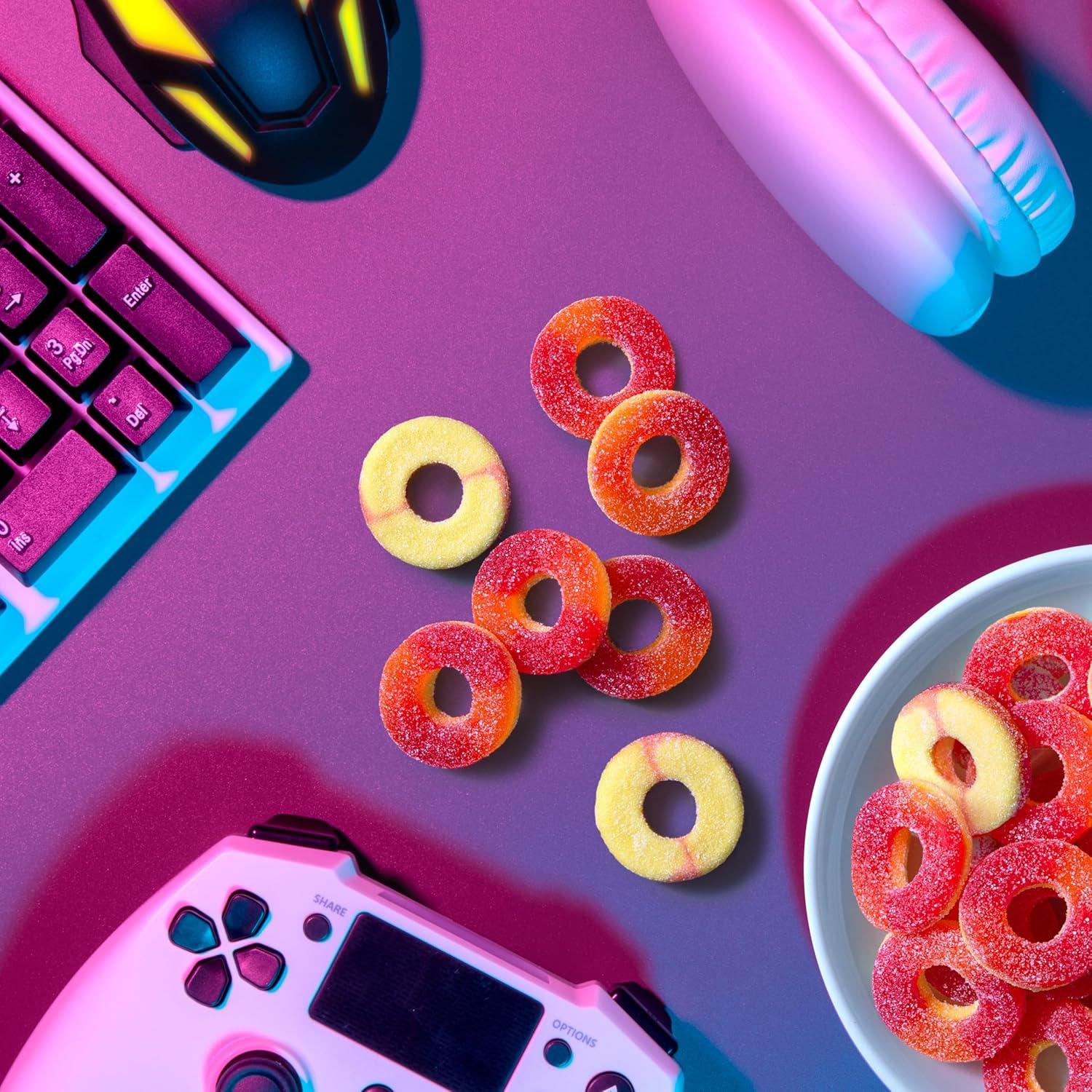 Anillos de gomita ácida Trolli Peachie O's 180g x8