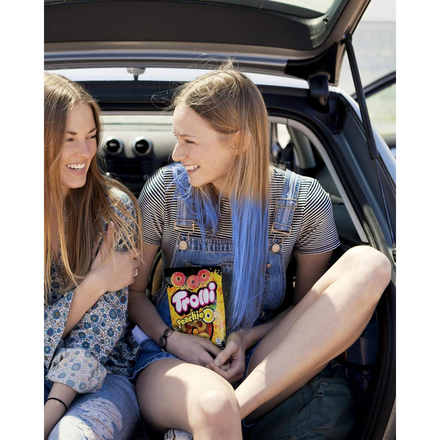 Anillos de gomita ácida Trolli Peachie O's 180g x8