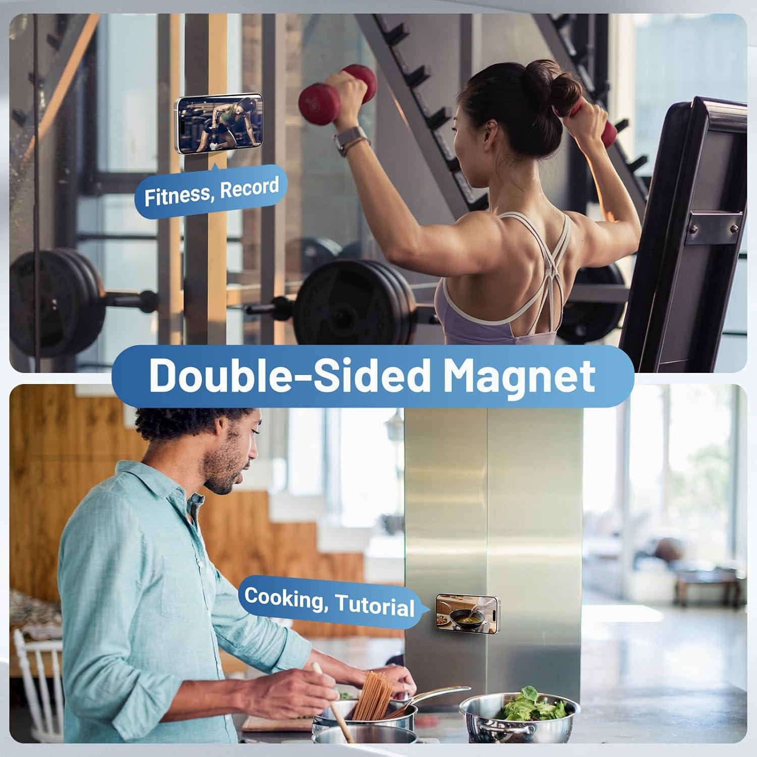 Soporte Magnético para Teléfono GZ LW Negro, Compatible con MagSafe