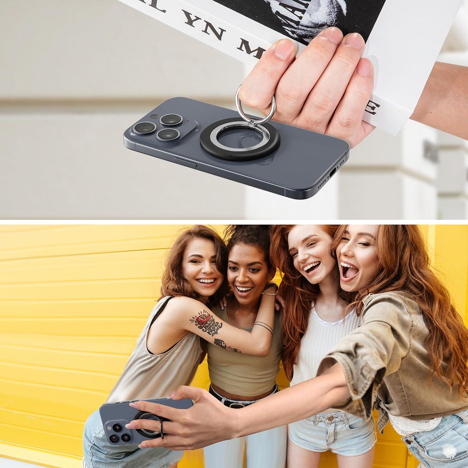 Soporte Magnético para Teléfono GZ LW Negro, Compatible con MagSafe